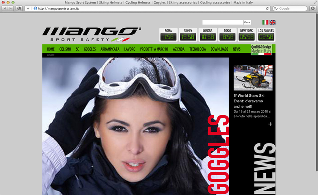 home page Mango sport system