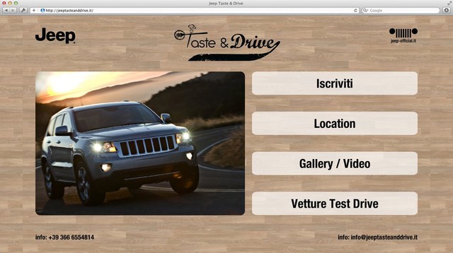 Iscrizione agli eventi Jeep taste And Drive