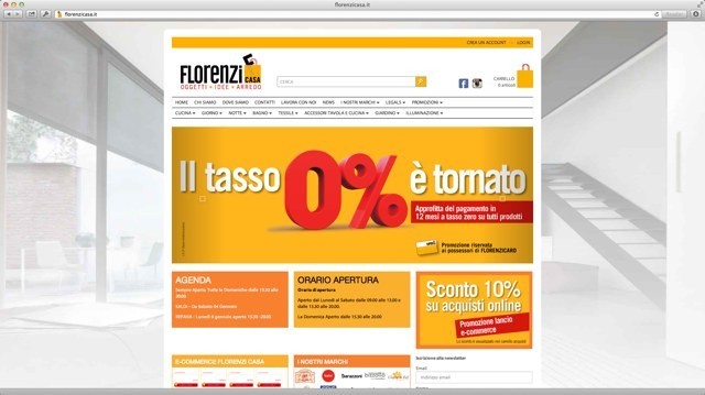 Florenzi Casa, e-commerce