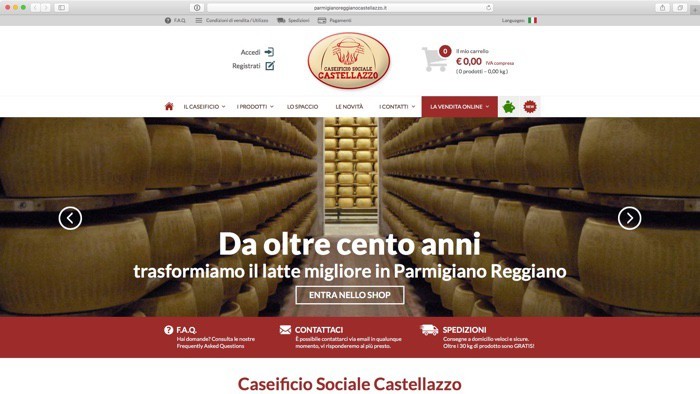 Caseificio Castellazzo - vendita online parmigiano reggiano