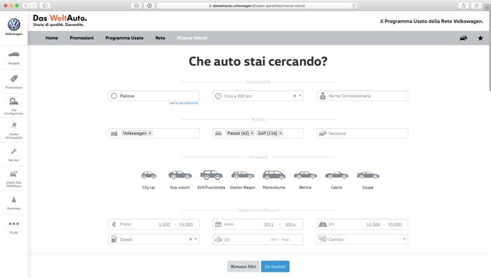 Ricerca auto