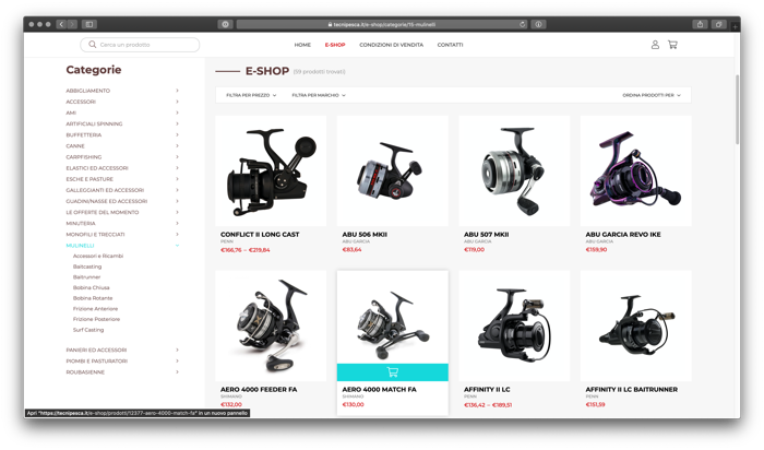 catalogo e-commerce, i mulinelli