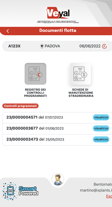 Consulta la documentazione della flotta