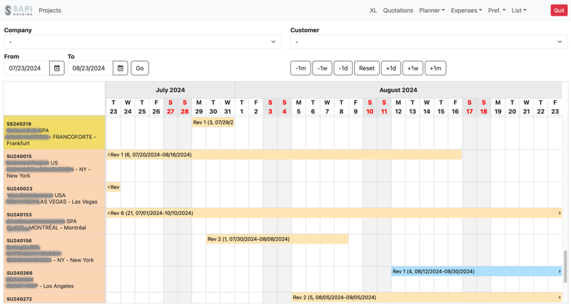 Planner - Sistema informativo gestionale