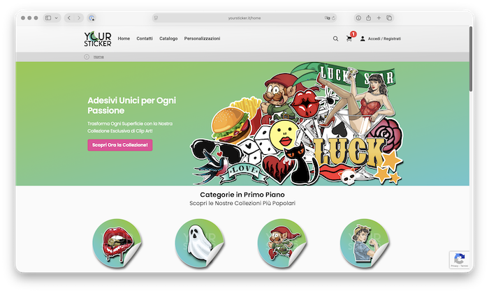 Your Sticker - e-commerce adesivi
