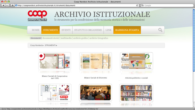 Archivio documentale della Direzione Soci