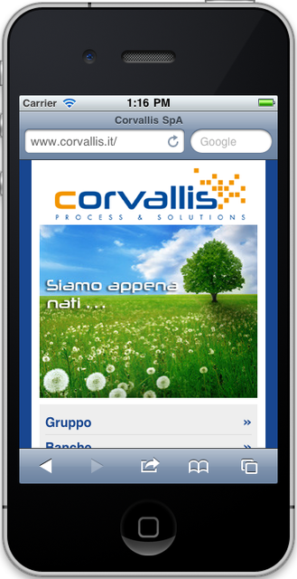 il sito per iPhone