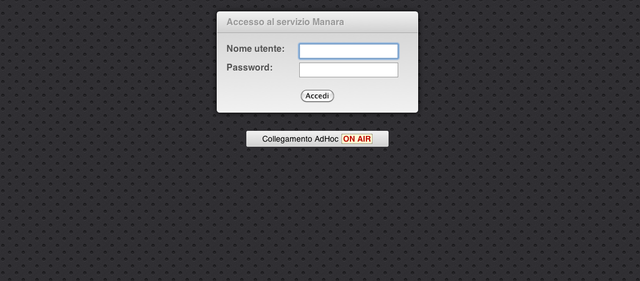 accesso al Web Ordering