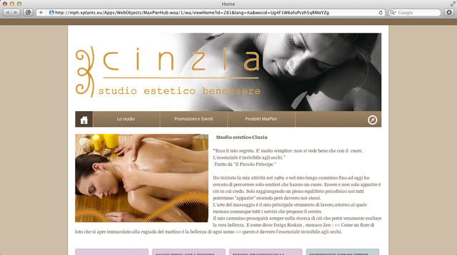 studio estetico benessere Cinzia